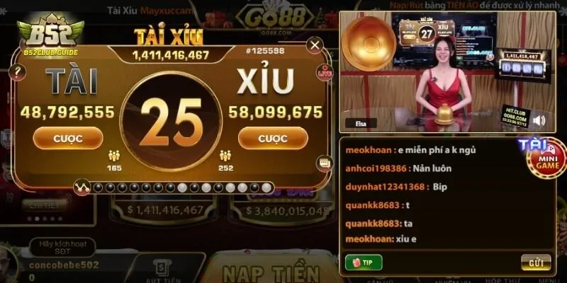 live stream tài xỉu web b52 club